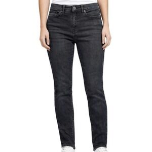 Madewell High Riser Skinny Jeans Women 29 Faded Black High Waist E0257 Dark Wash